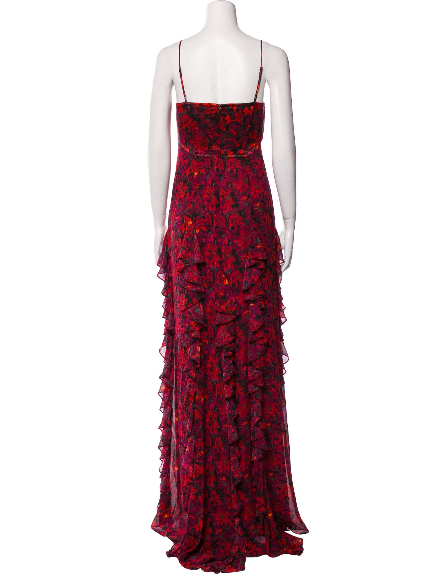 Cinq à Sept Floral Print Long Dress